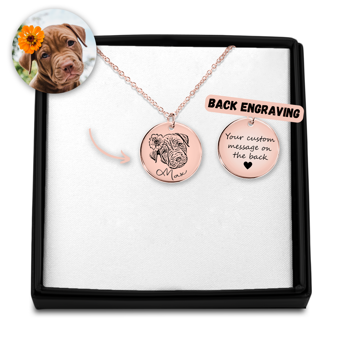 Pet Portrait Necklace