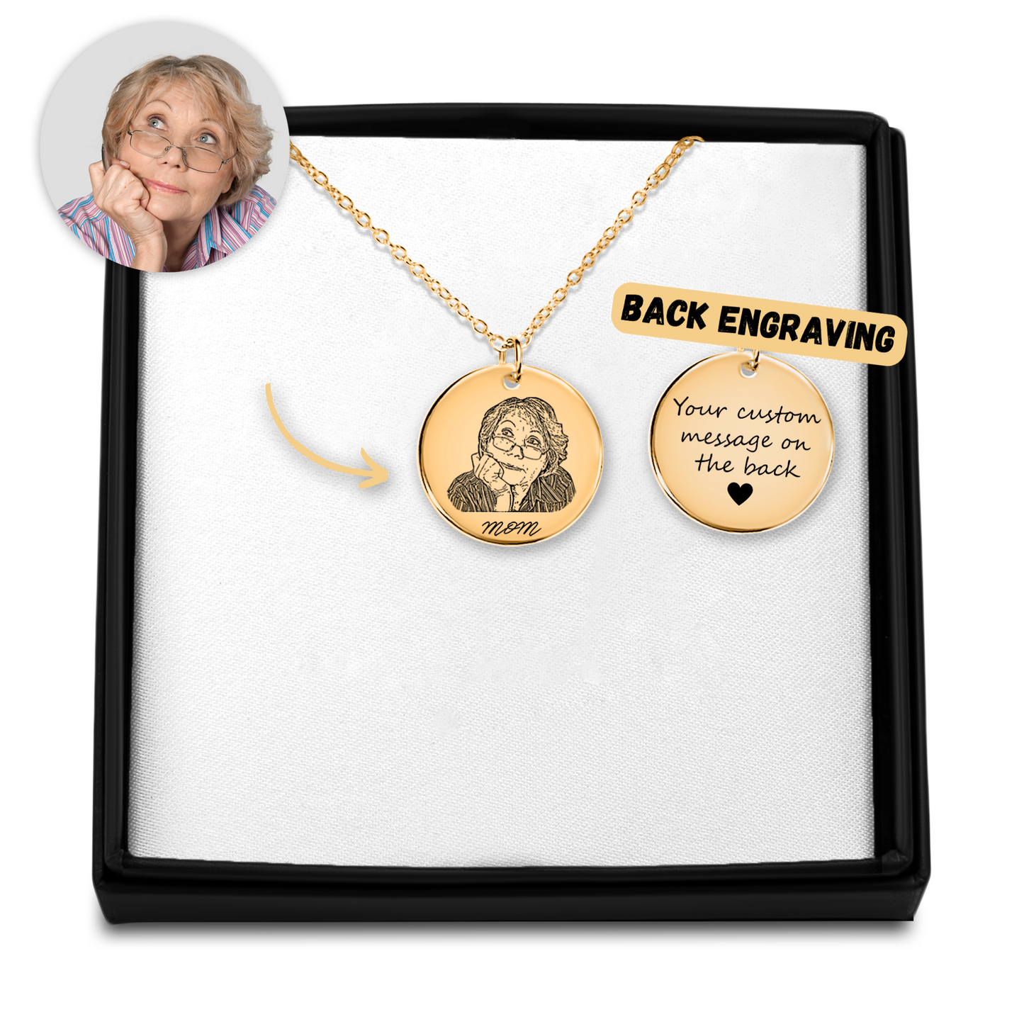 Portrait Coin Pendant