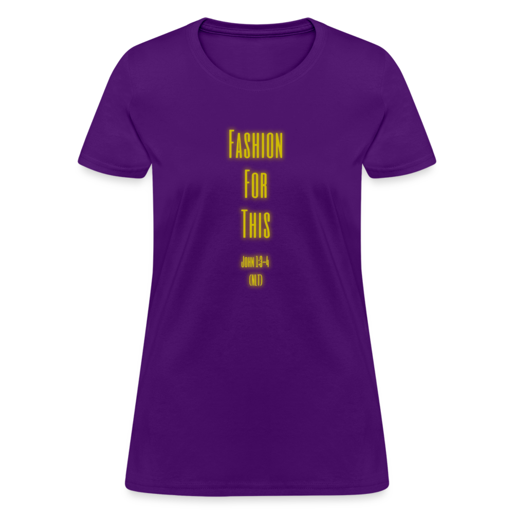 Fashion For This Women's T-Shirt - purple