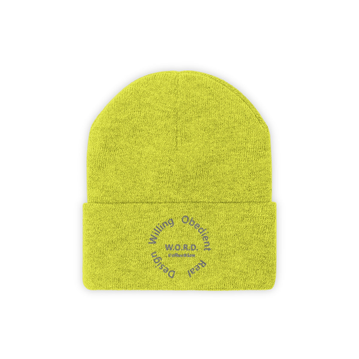 W.O.R.D Knit Beanie - Obsidian's LLC