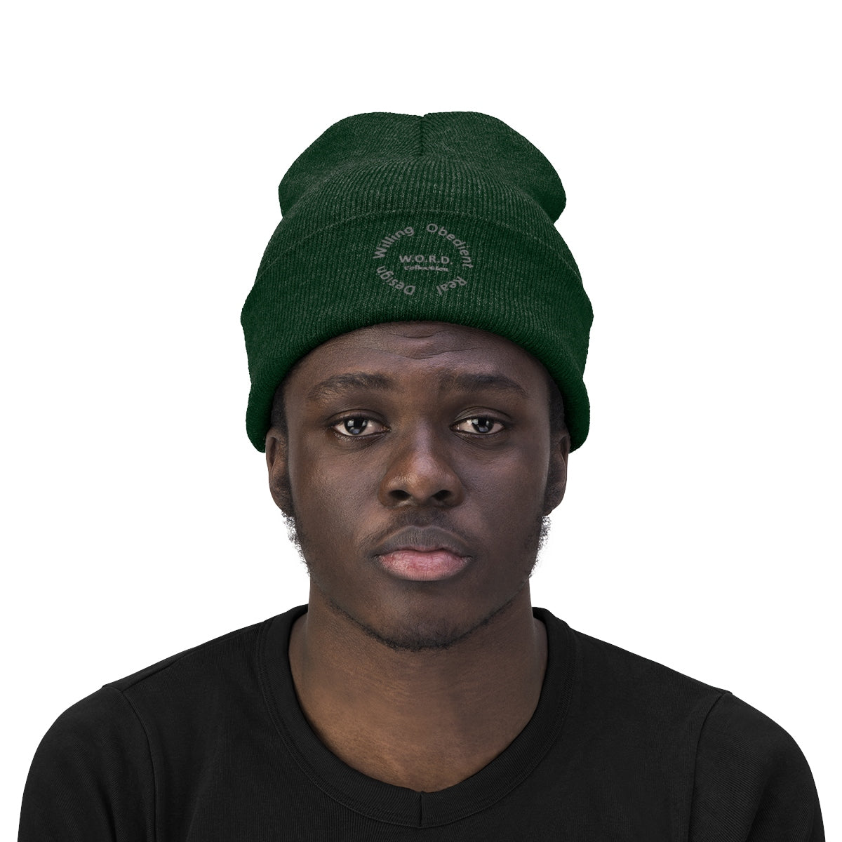 W.O.R.D Knit Beanie - Obsidian's LLC