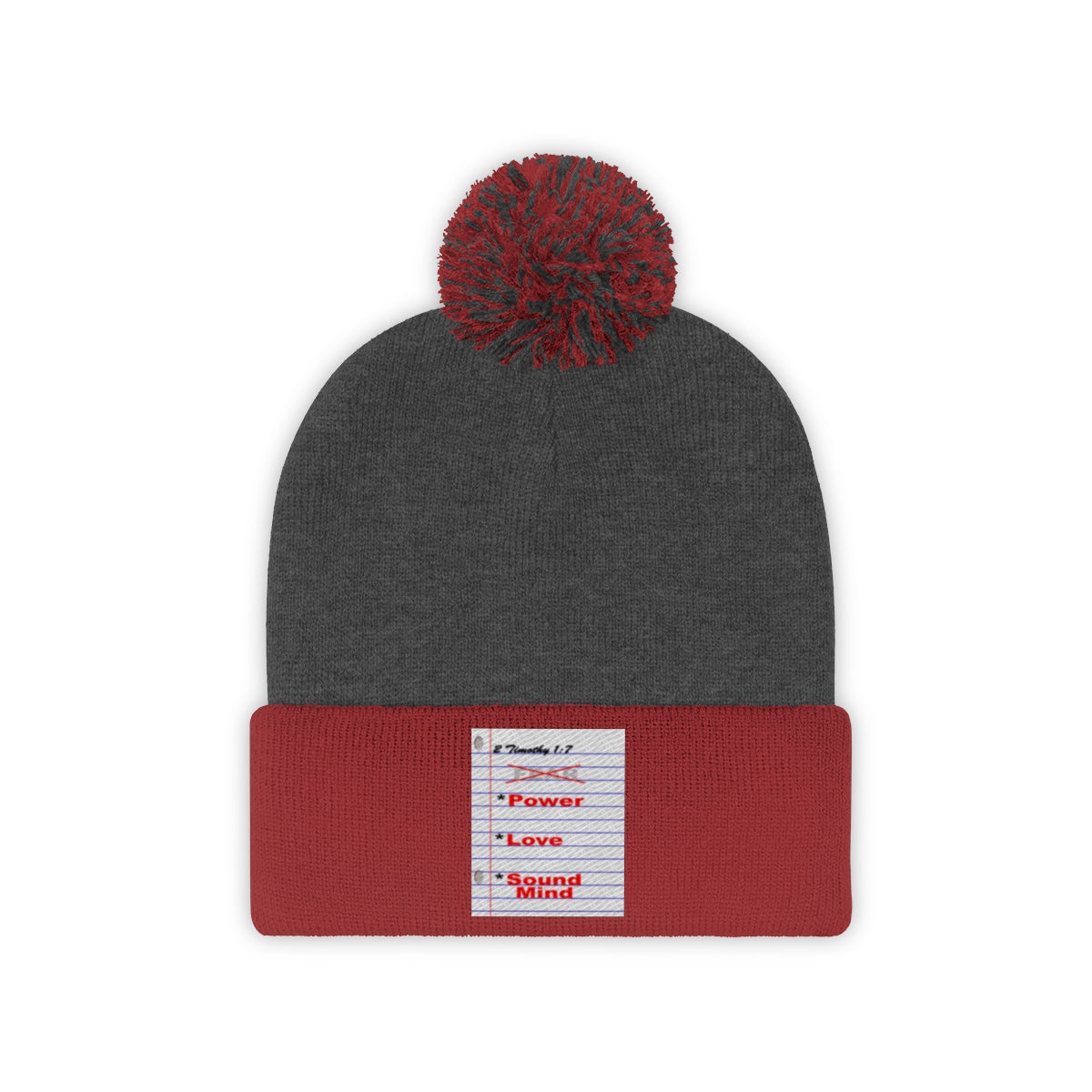 NO FEAR Pom Pom Beanie - Obsidian's LLC