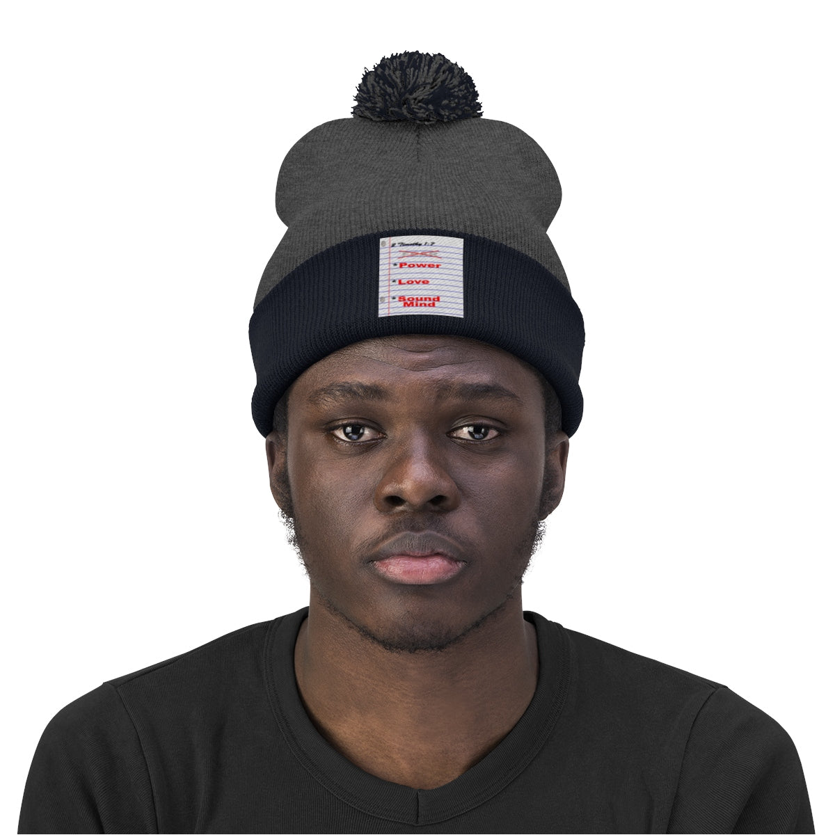 NO FEAR Pom Pom Beanie - Obsidian's LLC