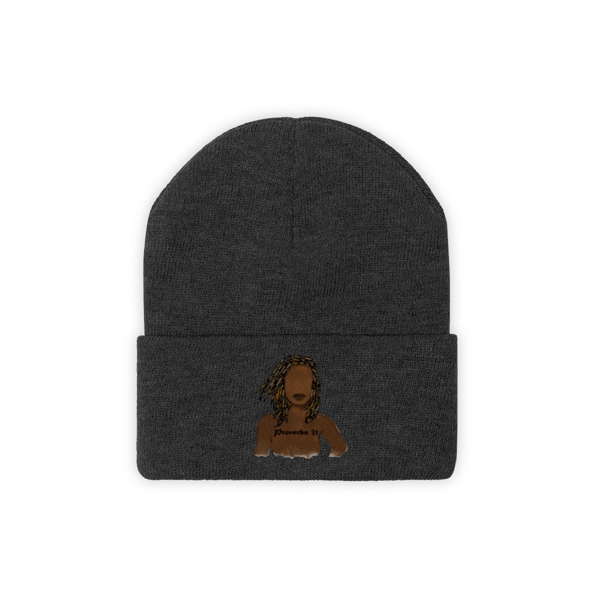 Proverbs 31 Locs Knit Beanie - Obsidian's LLC