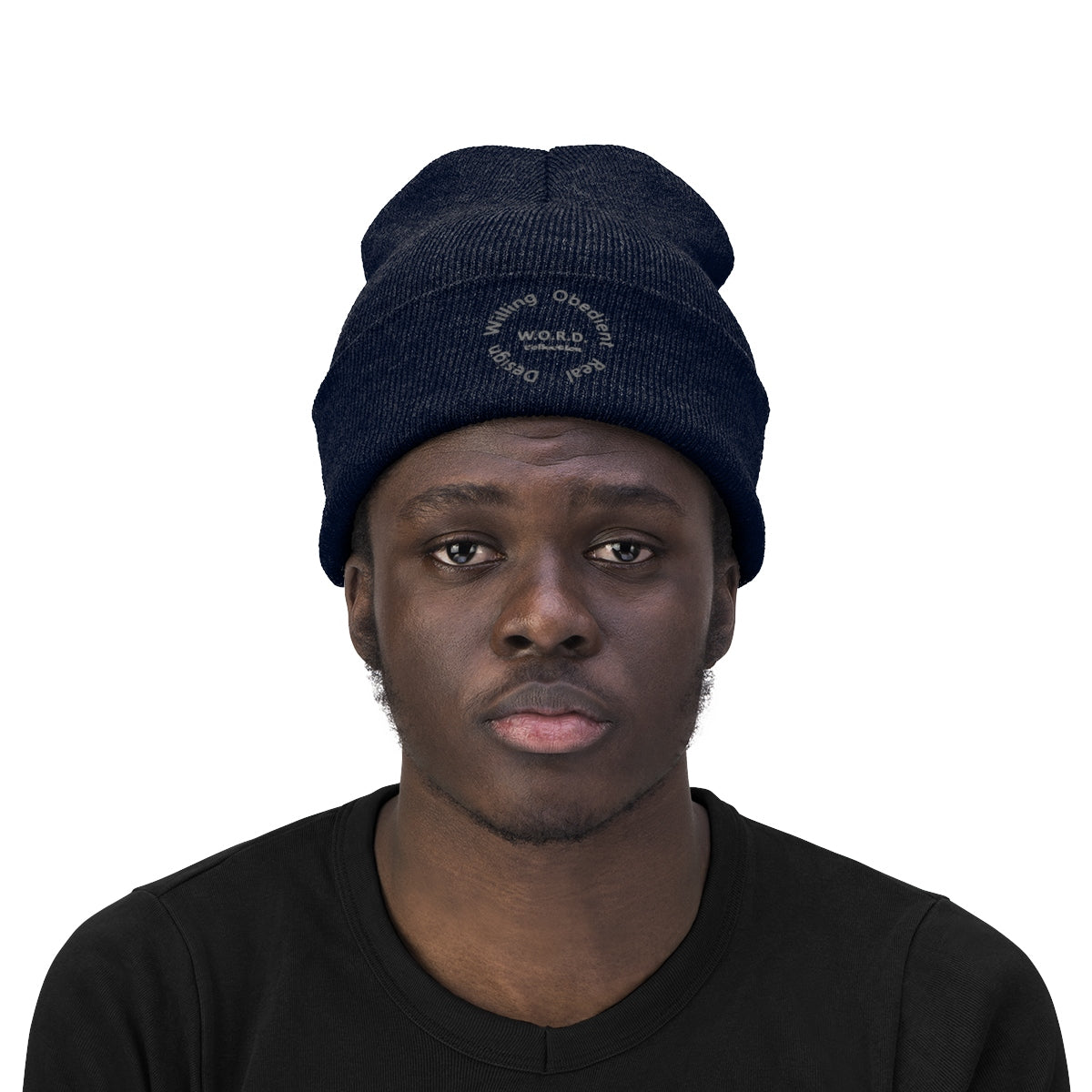 W.O.R.D Knit Beanie - Obsidian's LLC