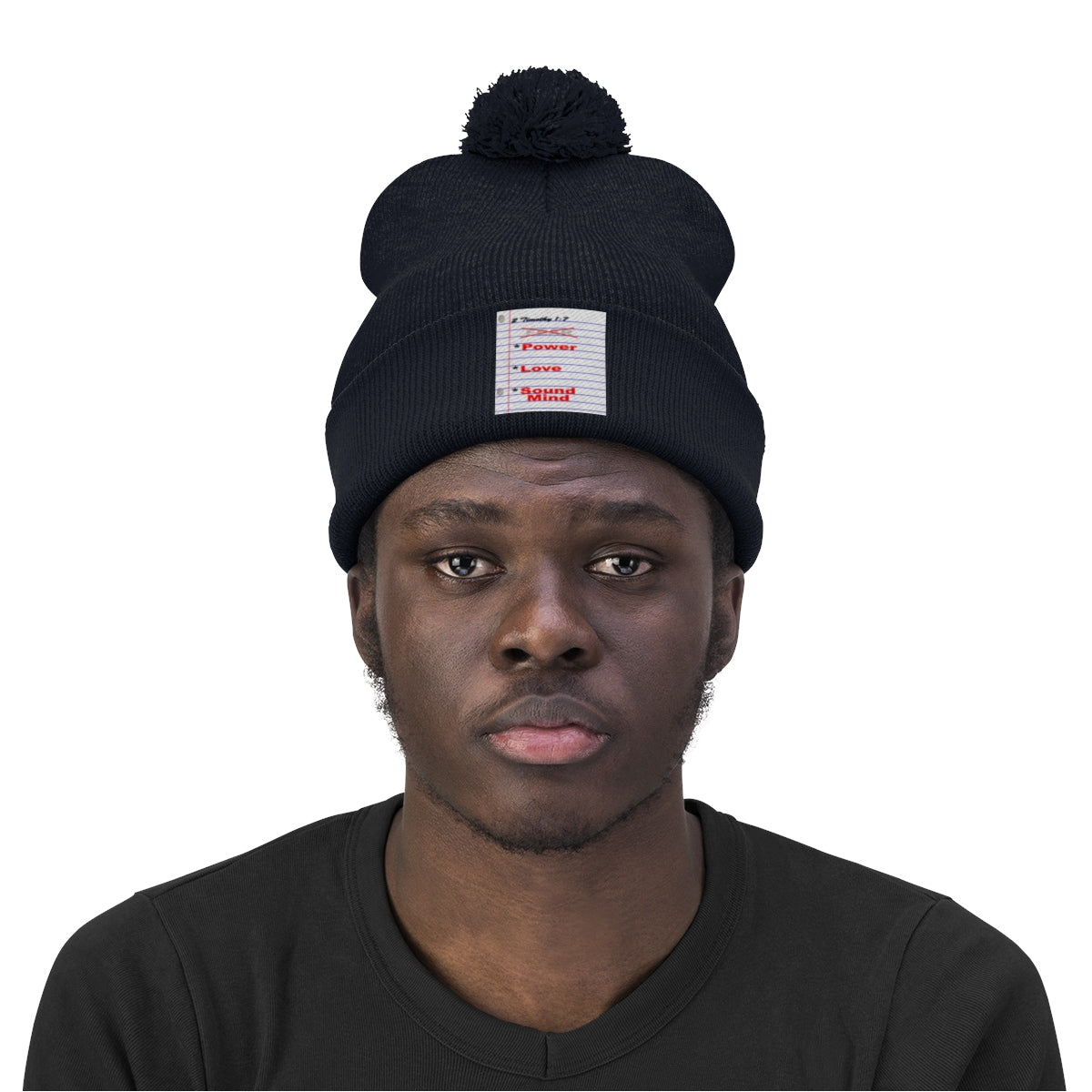 NO FEAR Pom Pom Beanie - Obsidian's LLC