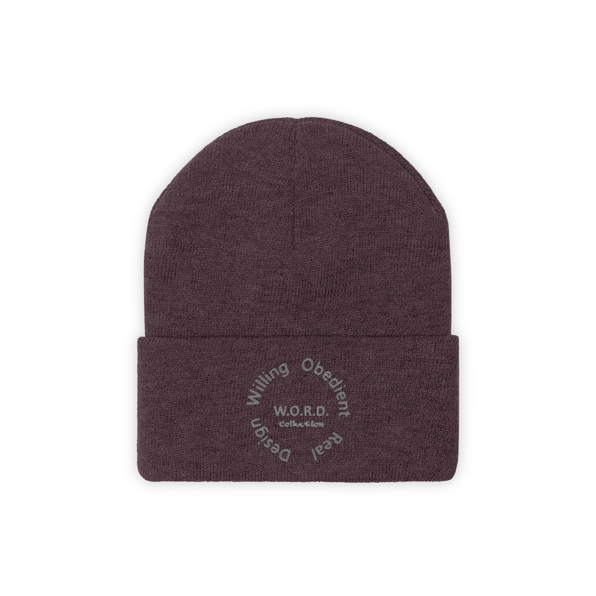 W.O.R.D Knit Beanie - Obsidian's LLC