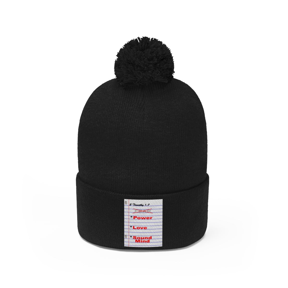 NO FEAR Pom Pom Beanie - Obsidian's LLC