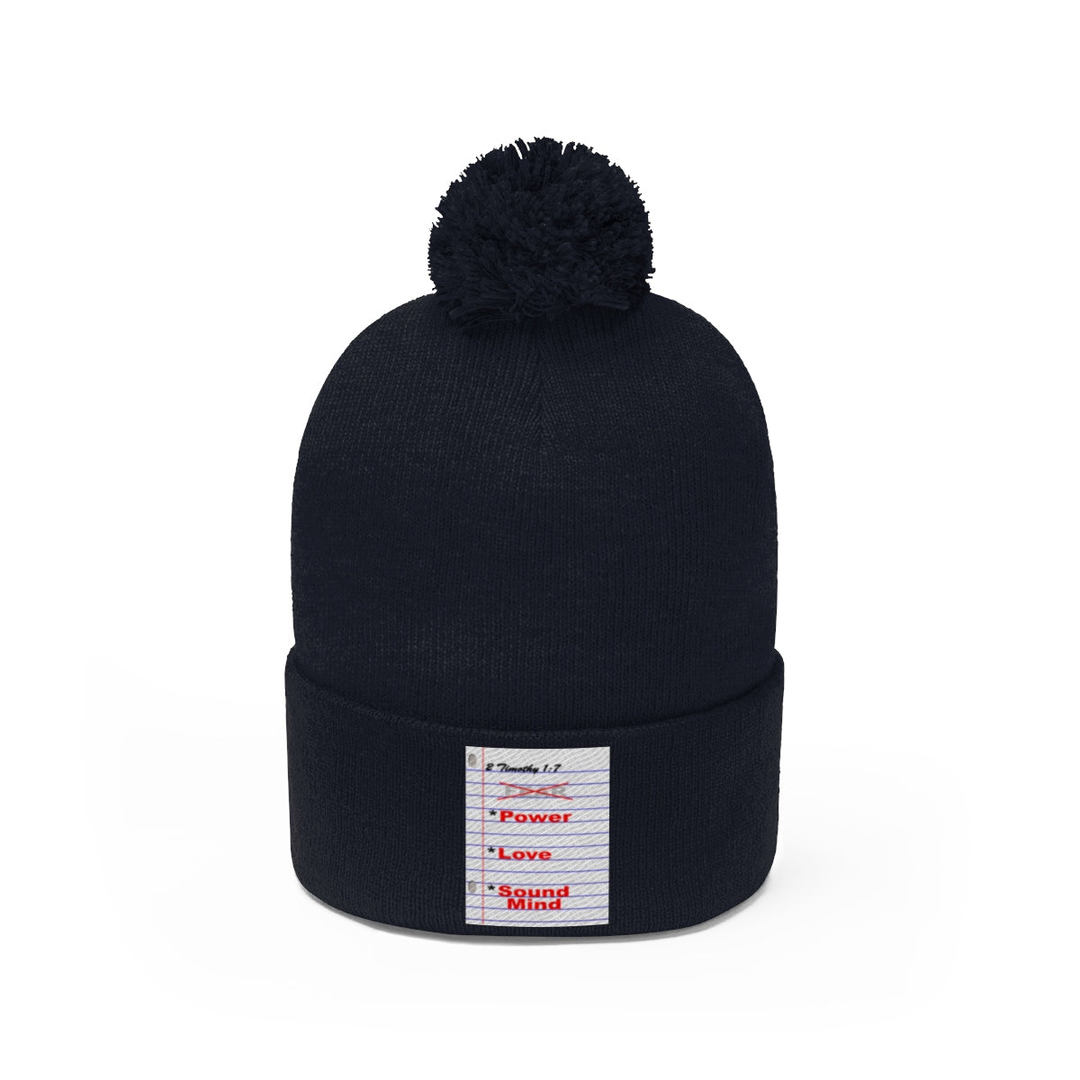 NO FEAR Pom Pom Beanie - Obsidian's LLC