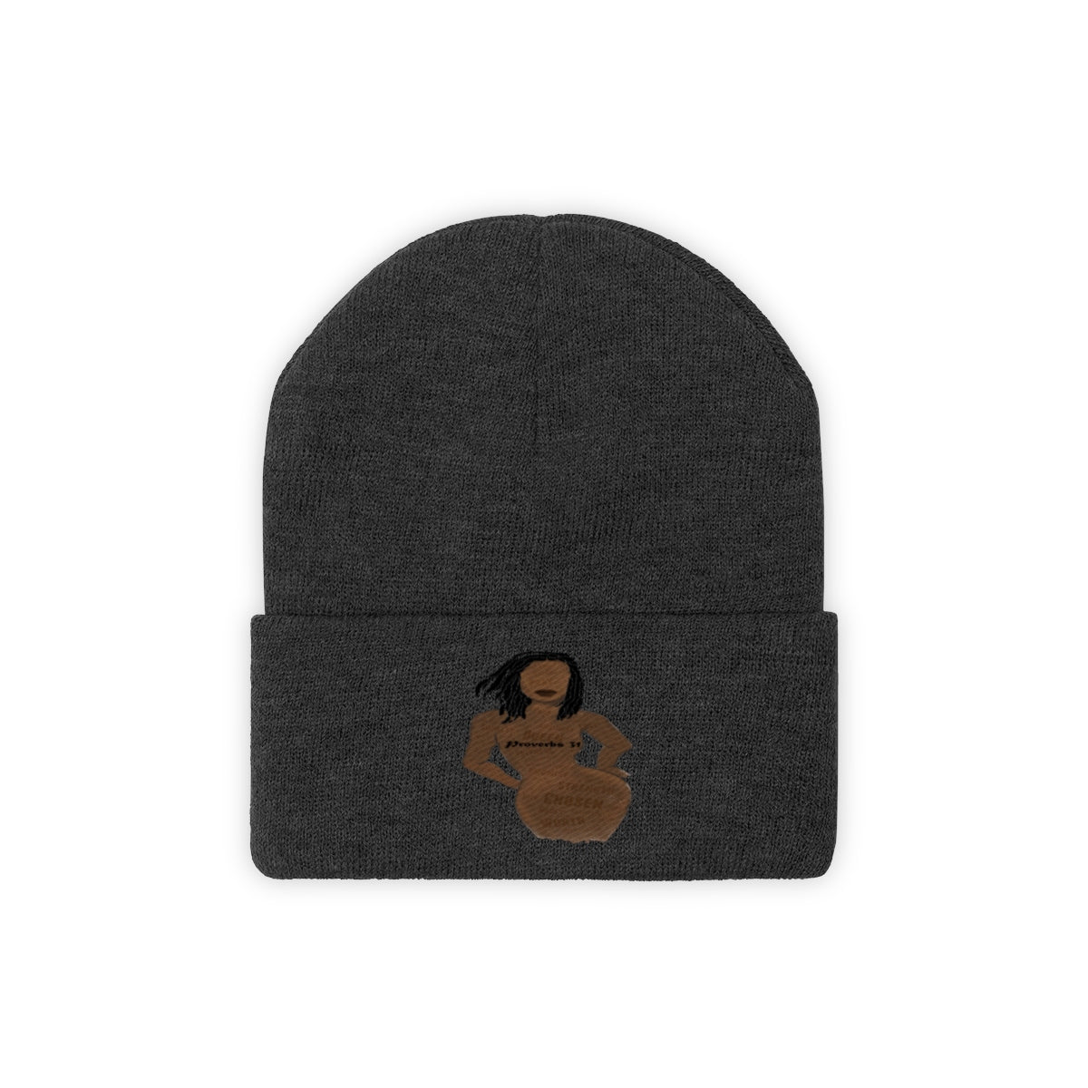 Proverbs 31 Loc Lady Knit Beanie - Obsidian's LLC