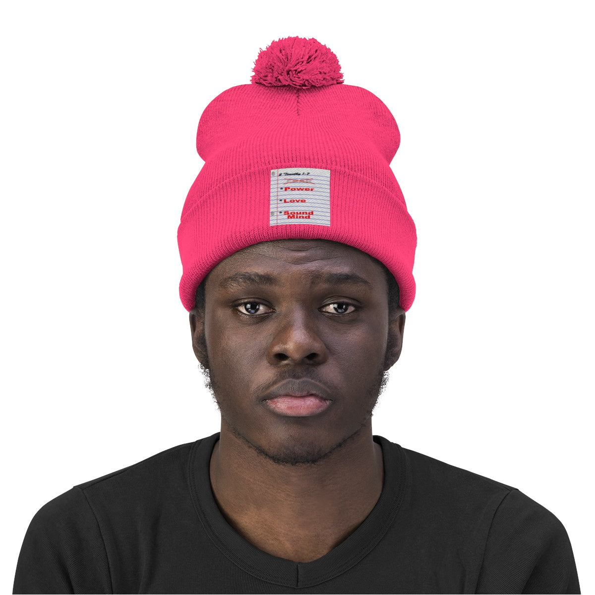 NO FEAR Pom Pom Beanie - Obsidian's LLC