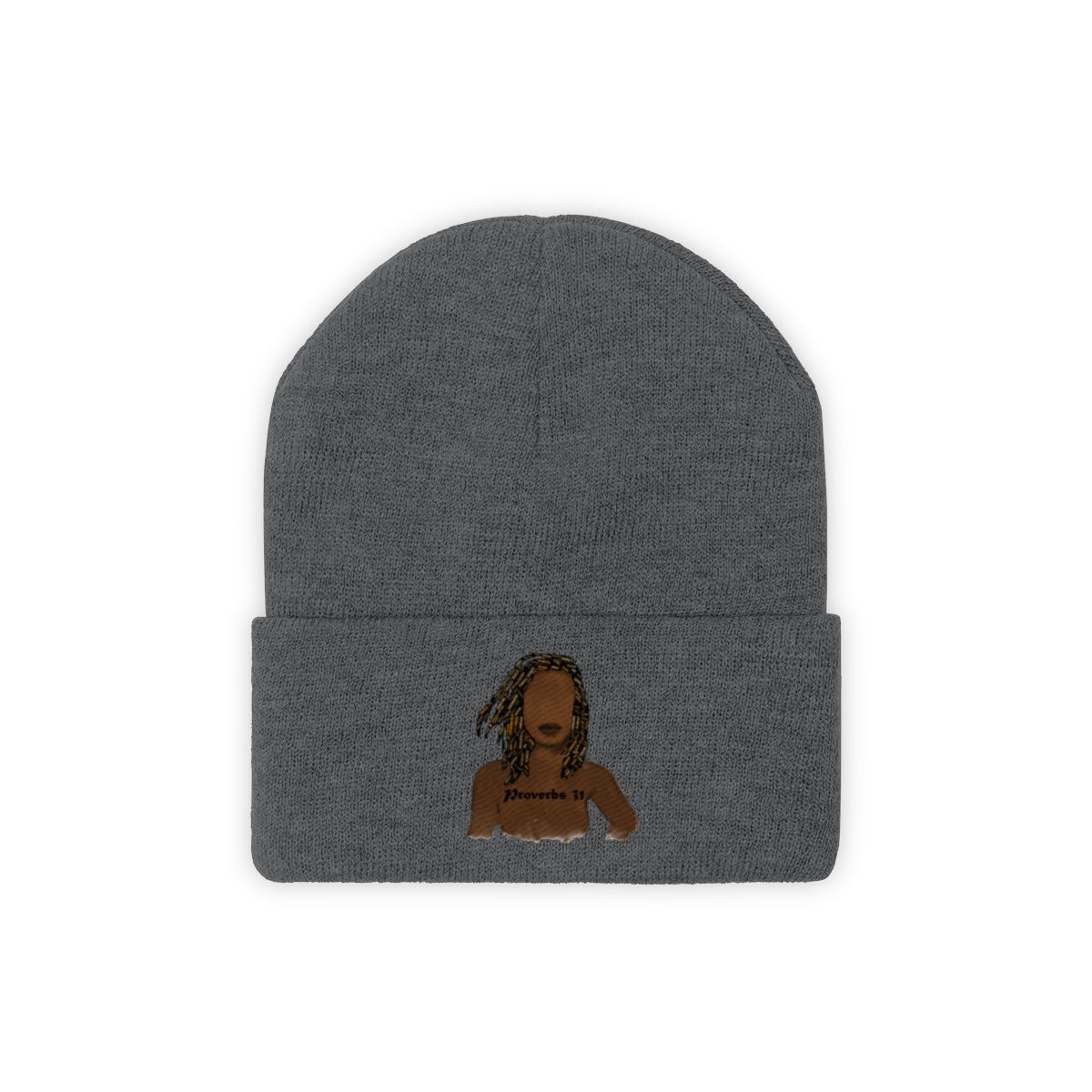 Proverbs 31 Locs Knit Beanie - Obsidian's LLC
