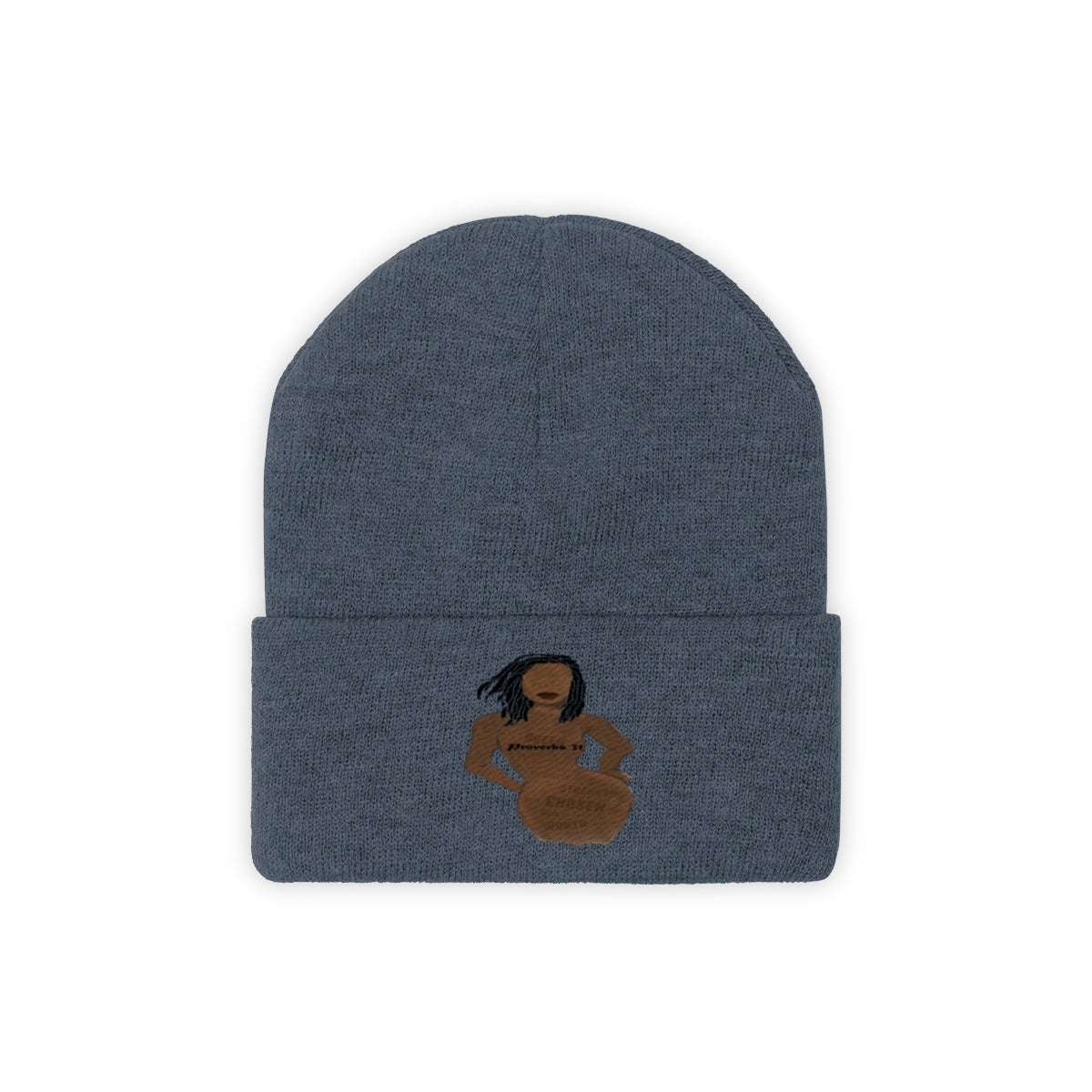 Proverbs 31 Loc Lady Knit Beanie - Obsidian's LLC