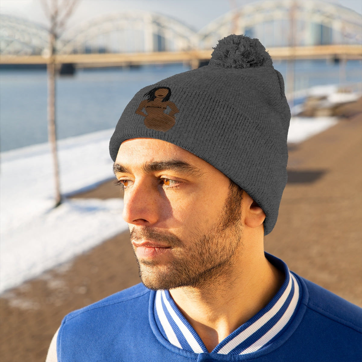 Proverbs 31 Loc Lady Pom Pom Beanie - Obsidian's LLC