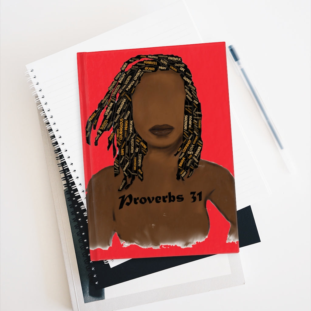 Proverbs 31 Locs Journal - Ruled Line - Obsidian's LLC
