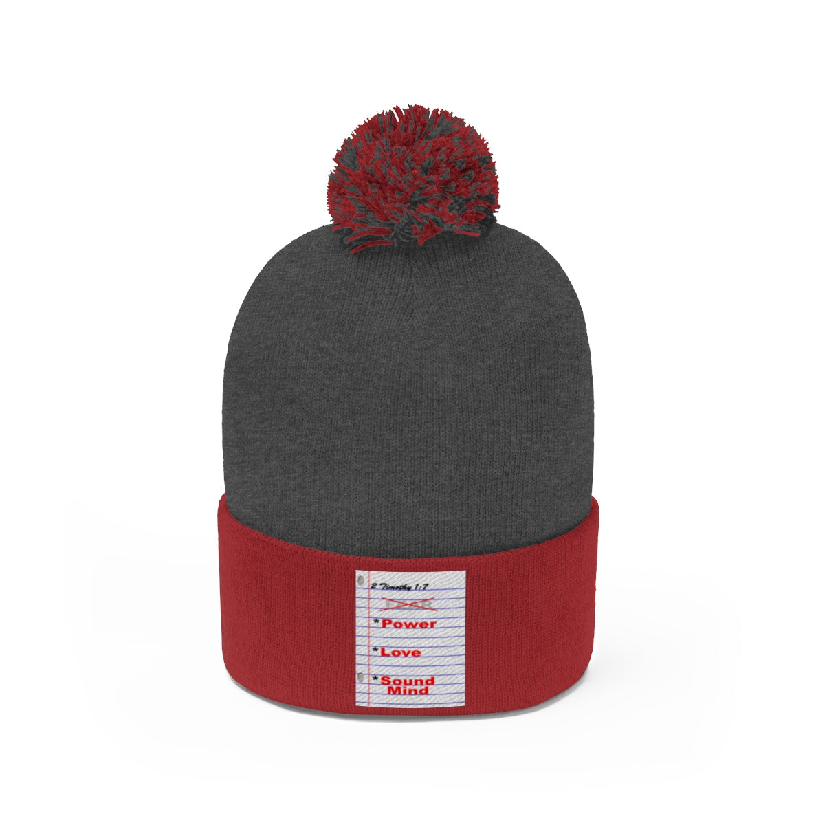 NO FEAR Pom Pom Beanie - Obsidian's LLC