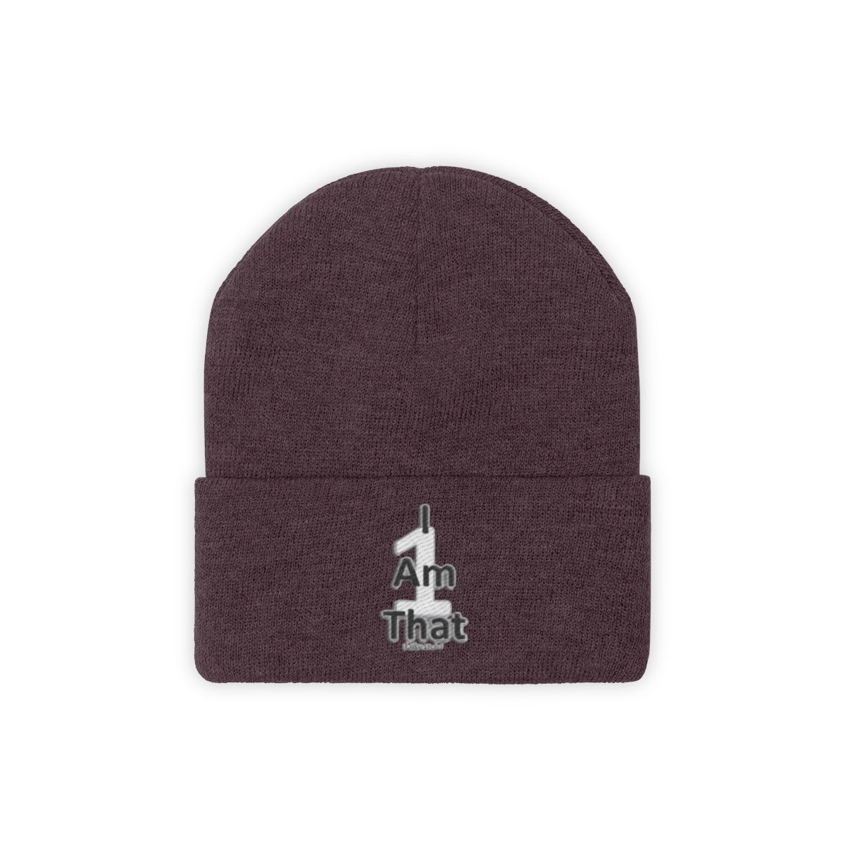 I Am That 1 Knit Beanie - Obsidian's LLC