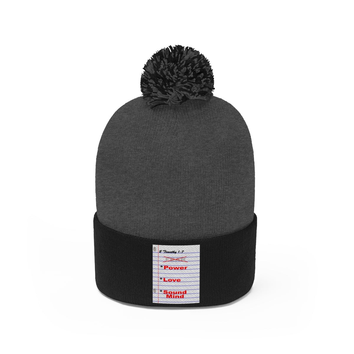 NO FEAR Pom Pom Beanie - Obsidian's LLC