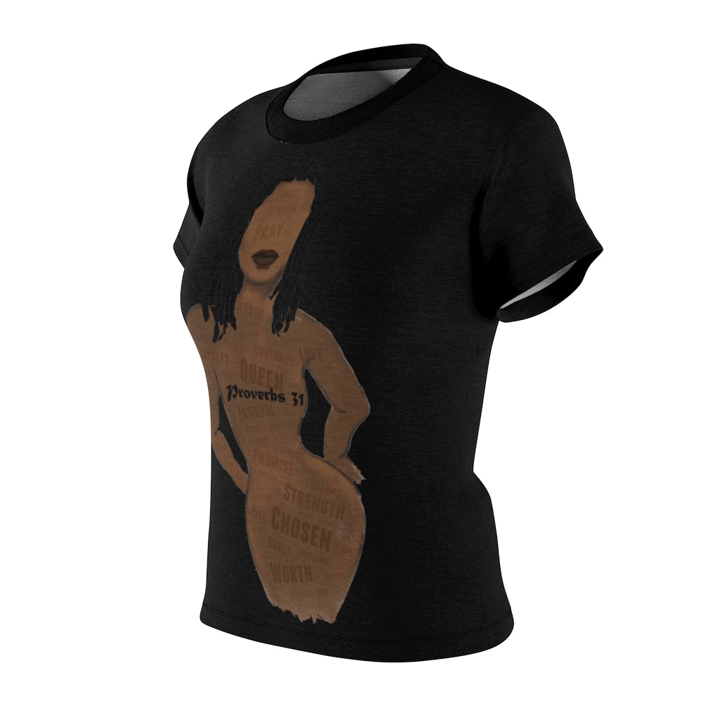 Proverbs 31 Loc Lady Women's Tee (AOP) - Obsidian's LLC