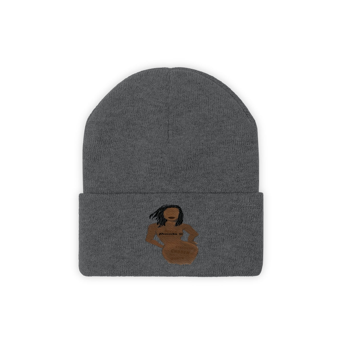 Proverbs 31 Loc Lady Knit Beanie - Obsidian's LLC