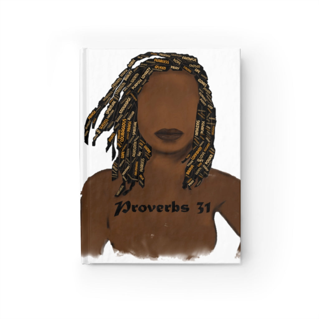 Proverbs 31 Locs Journal - Ruled Line - Obsidian's LLC