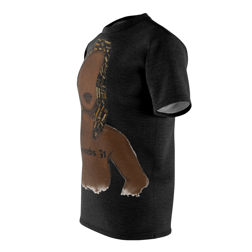 Proverb 31 Locs T-Shirt (AOP) - Obsidian's LLC