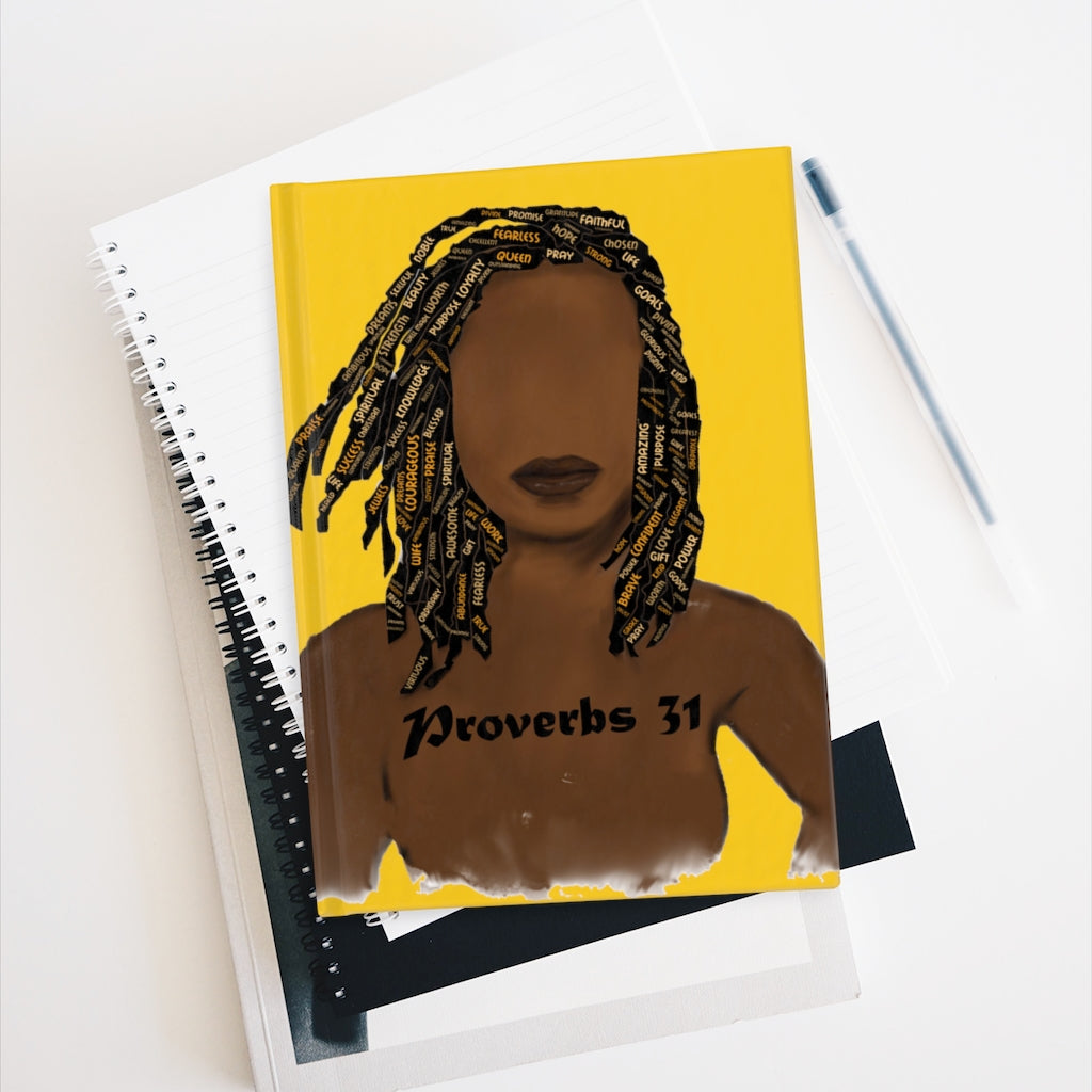 Proverbs 31 Locs Journal - Ruled Line - Obsidian's LLC