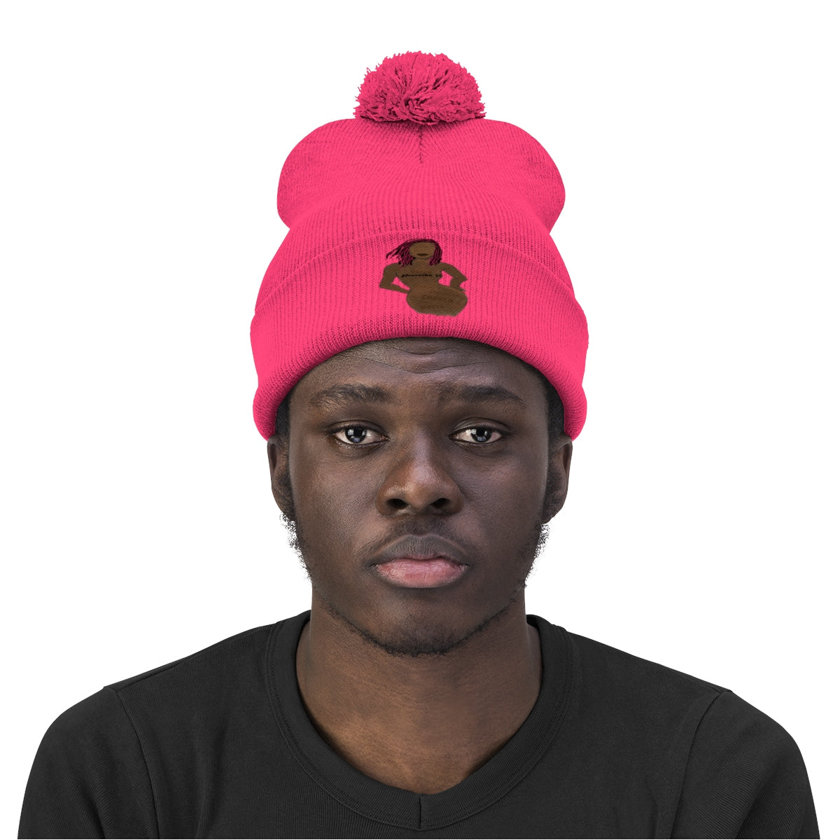 Proverbs 31 Loc Lady Pom Pom Beanie - Obsidian's LLC