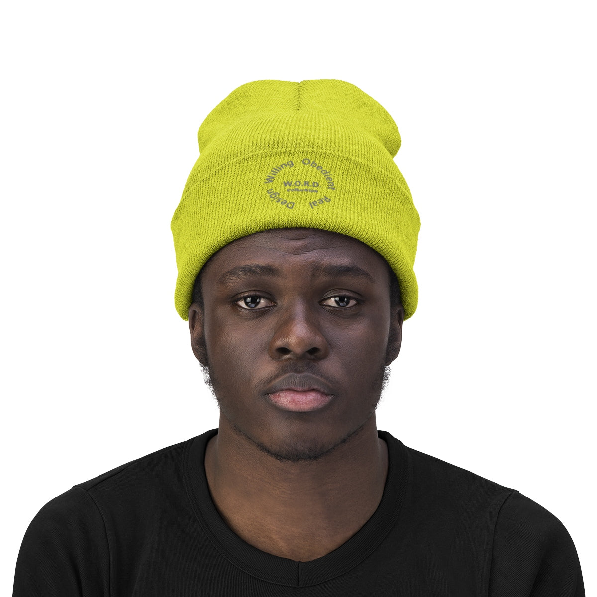 W.O.R.D Knit Beanie - Obsidian's LLC