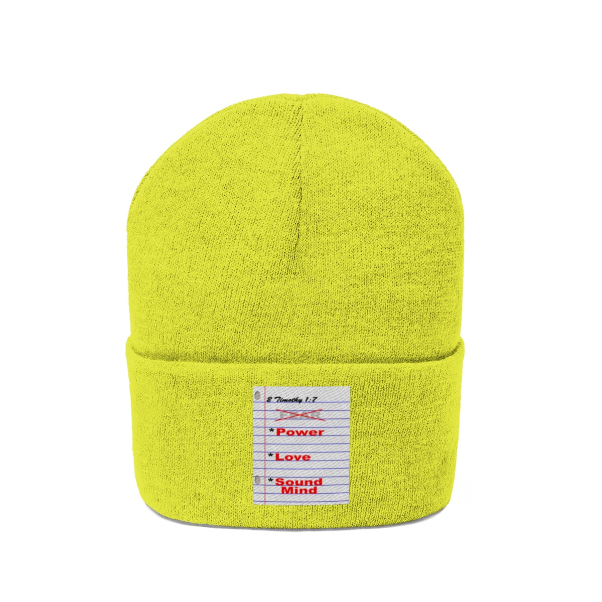 NO FEAR Knit Beanie - Obsidian's LLC