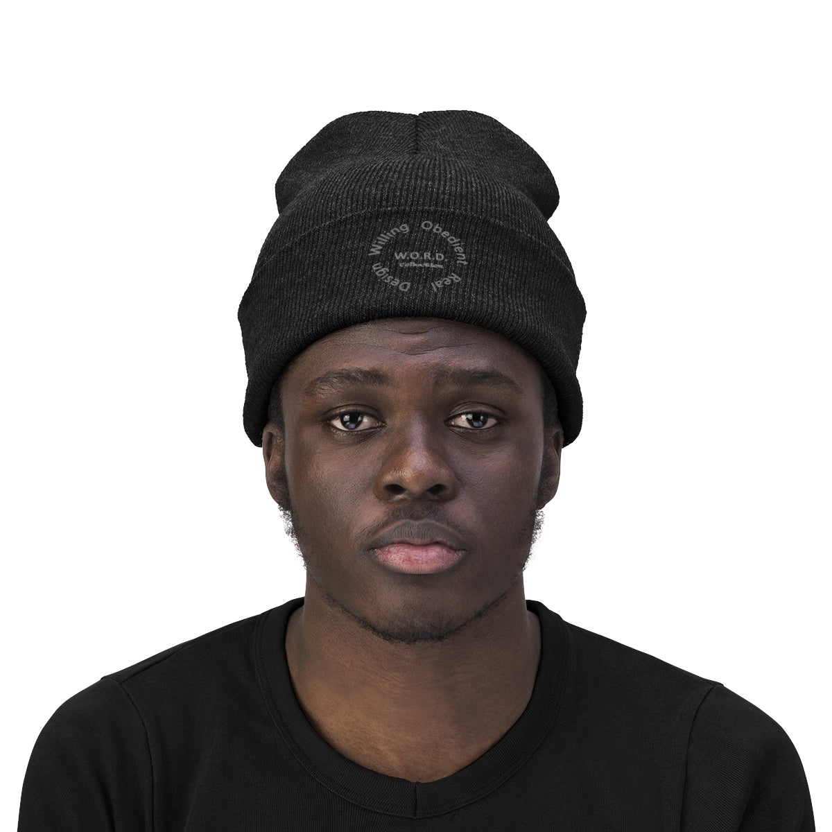 W.O.R.D Knit Beanie - Obsidian's LLC