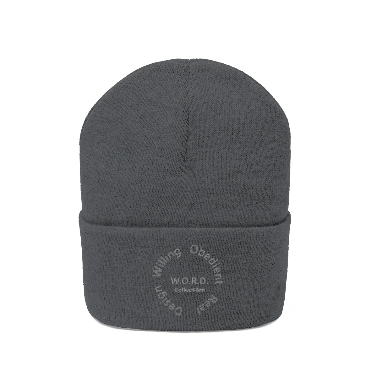 W.O.R.D Knit Beanie - Obsidian's LLC