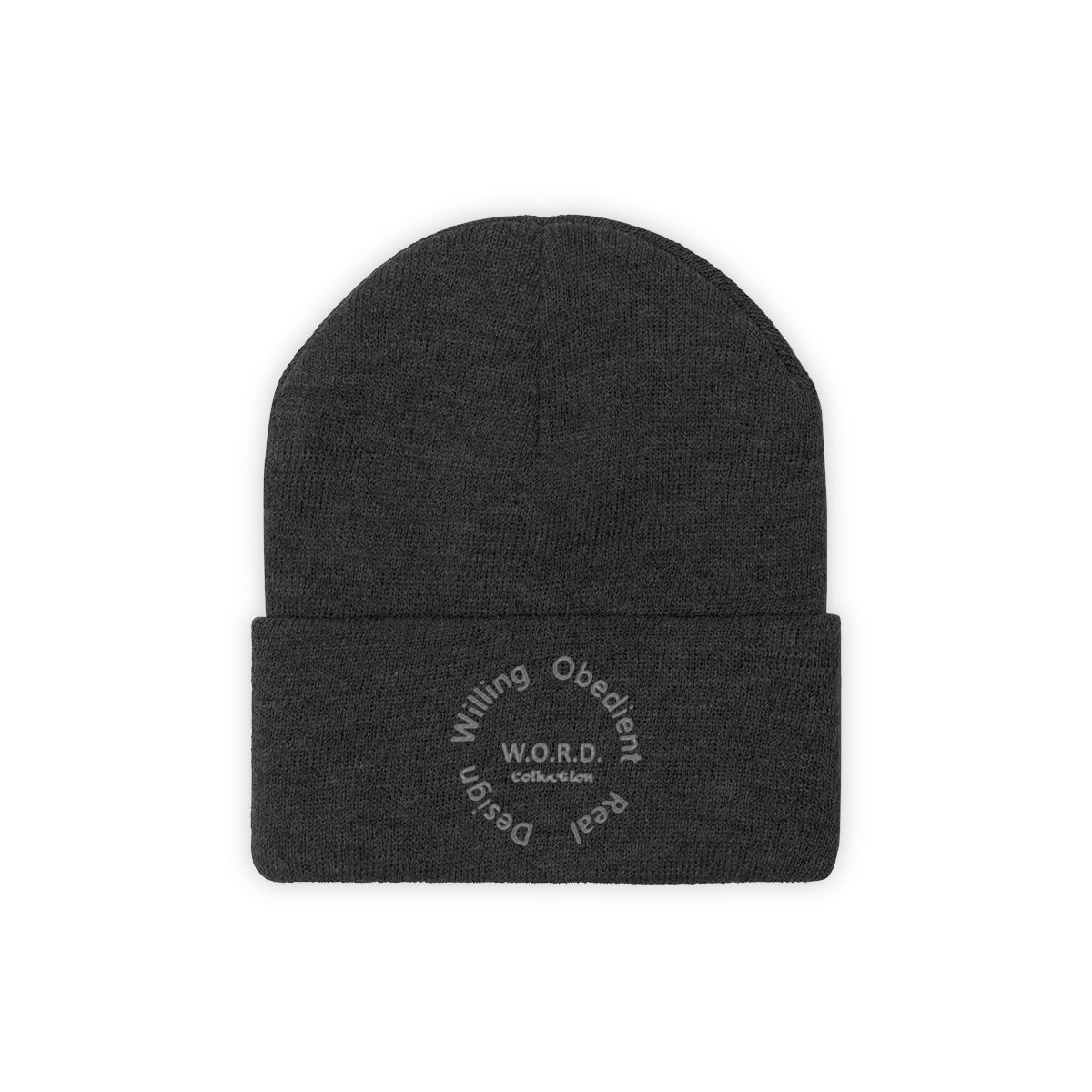 W.O.R.D Knit Beanie - Obsidian's LLC