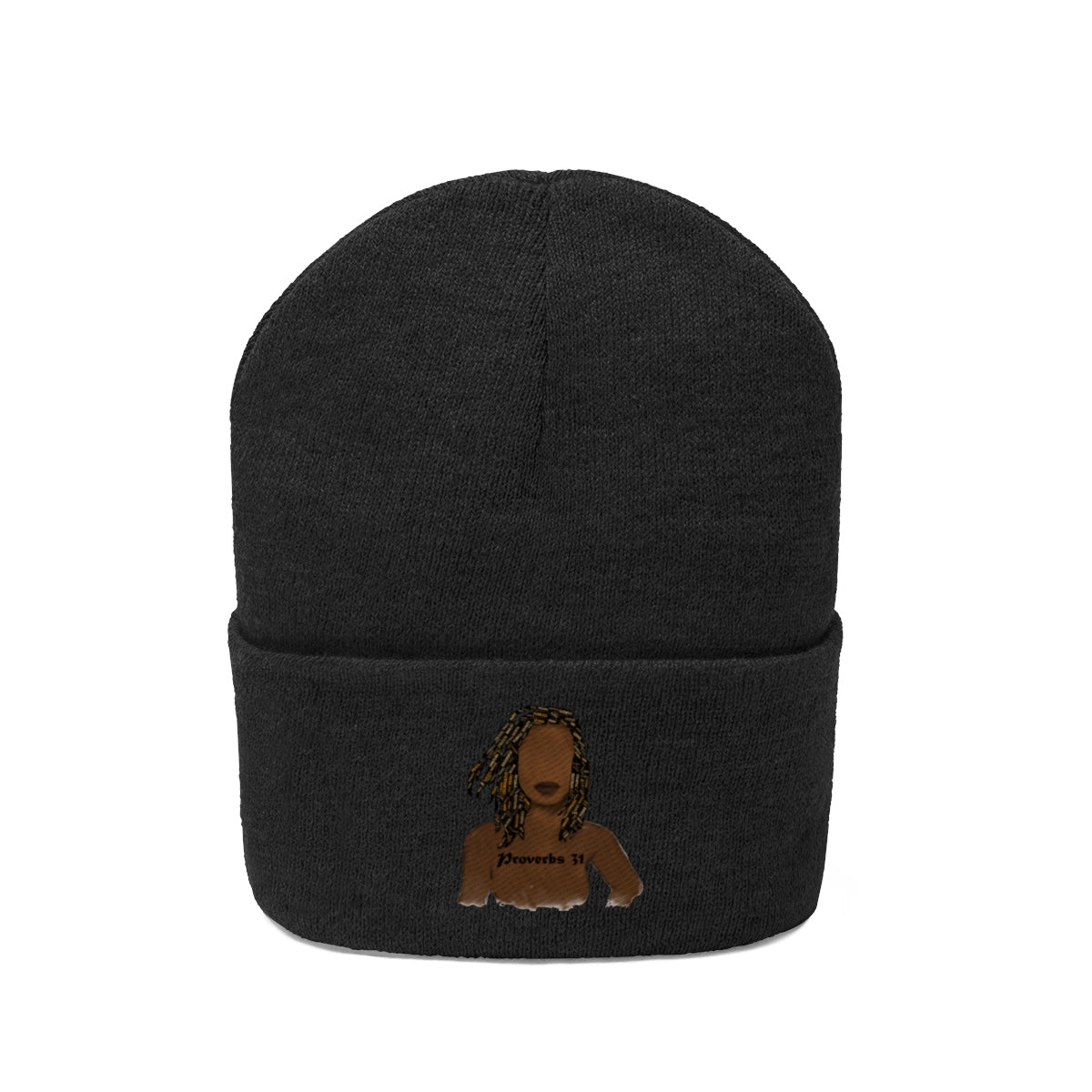 Proverbs 31 Locs Knit Beanie - Obsidian's LLC