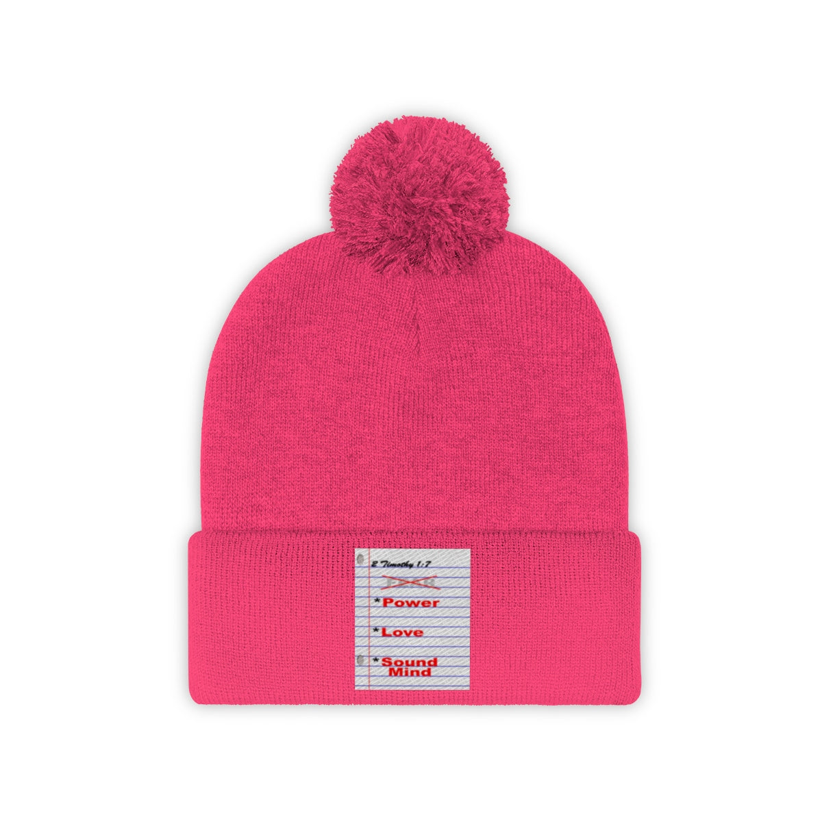 NO FEAR Pom Pom Beanie - Obsidian's LLC