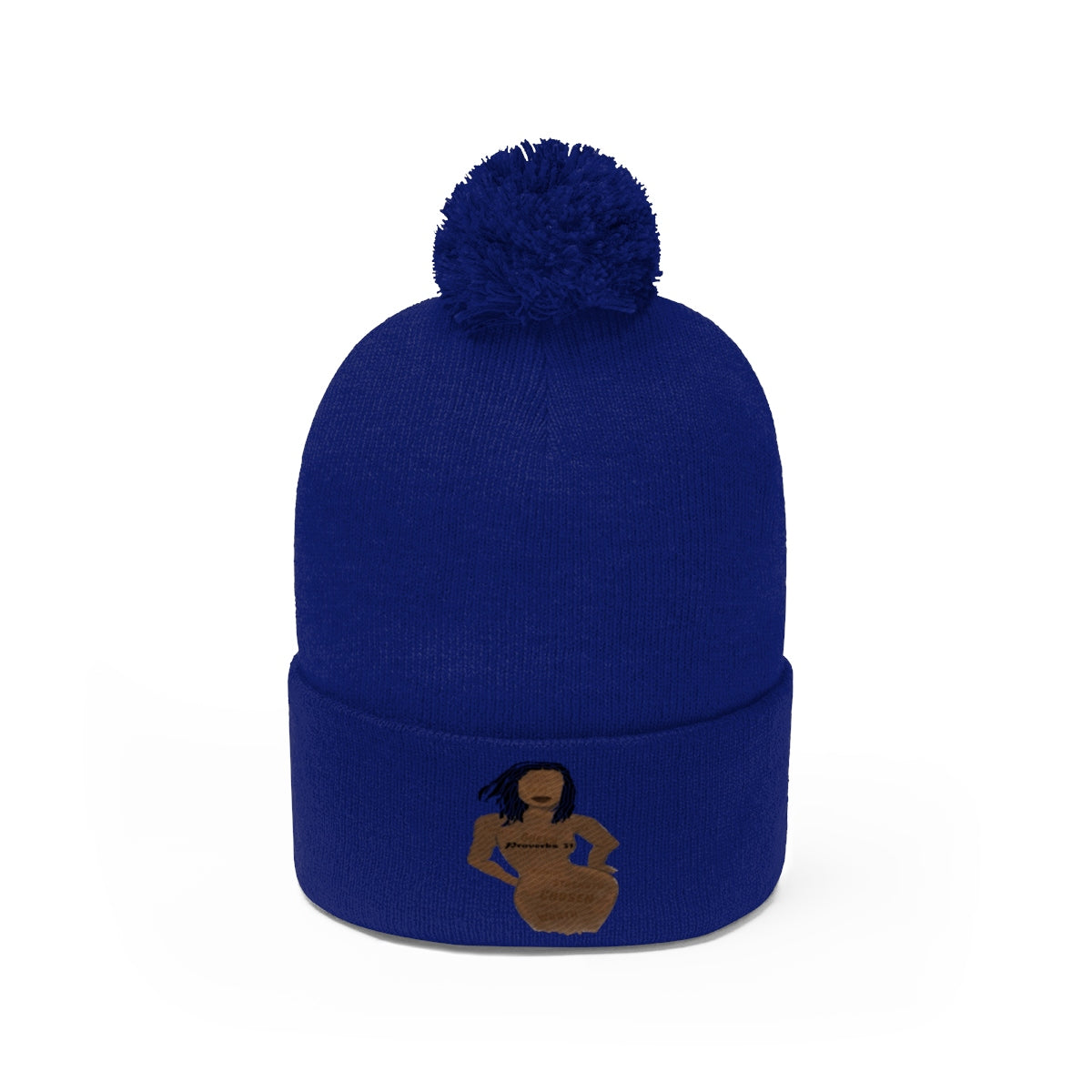 Proverbs 31 Loc Lady Pom Pom Beanie - Obsidian's LLC