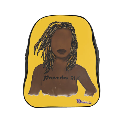 Proverbs 31 Locs School Backpack - Obsidian's LLC