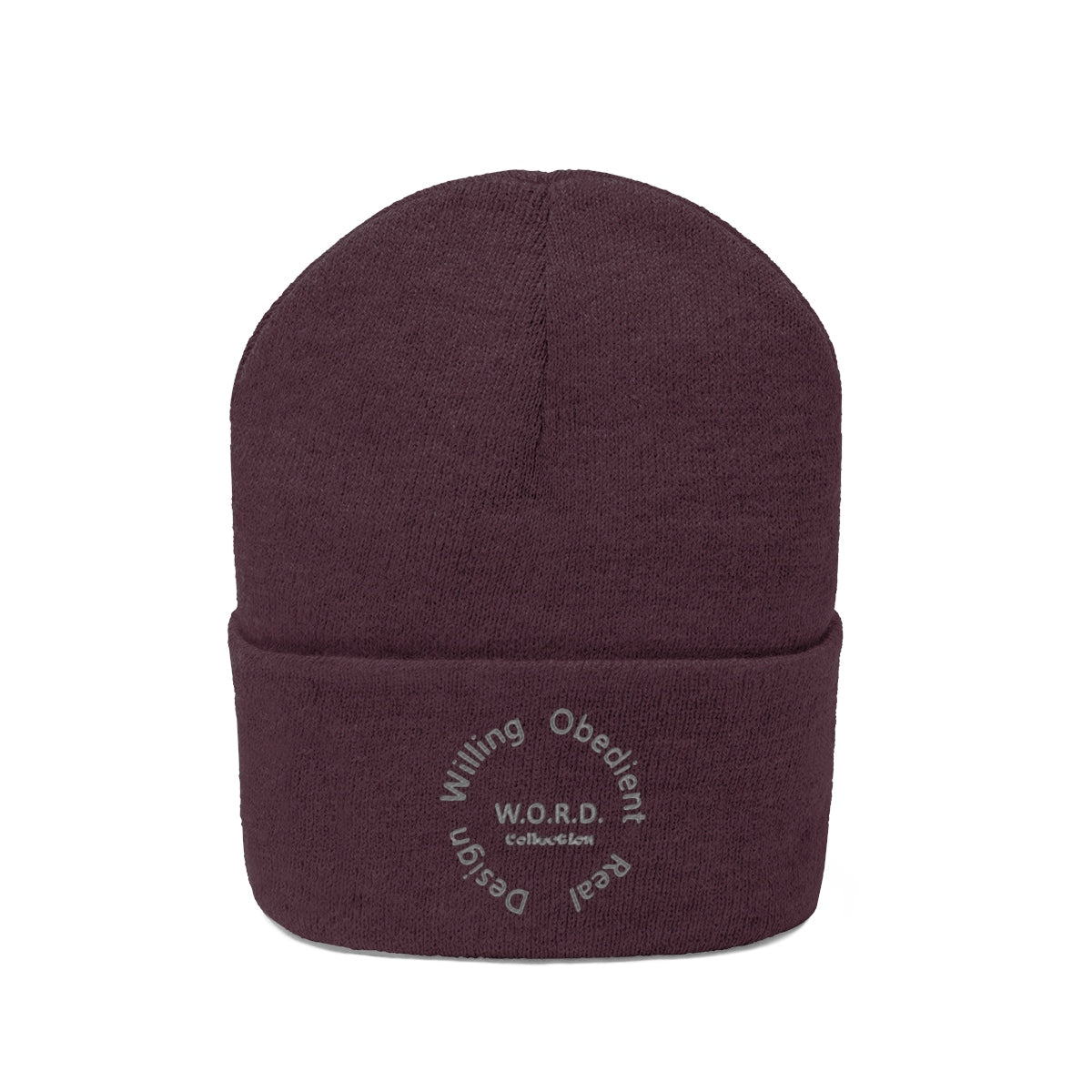 W.O.R.D Knit Beanie - Obsidian's LLC