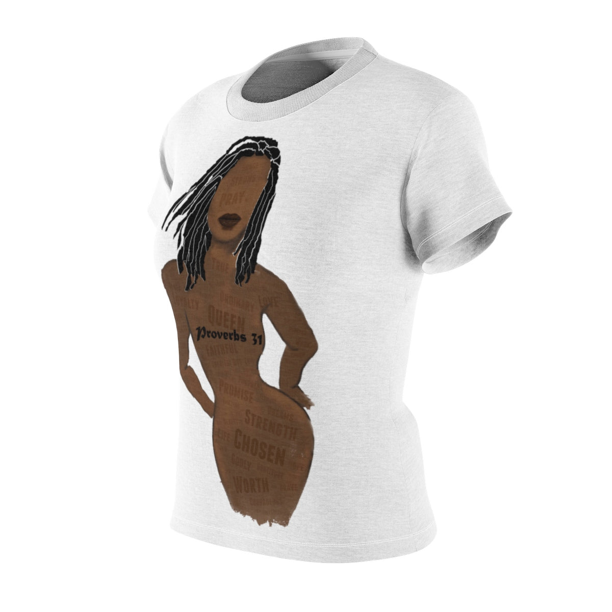 Proverbs 31 Loc Lady Women's Tee (AOP) - Obsidian's LLC
