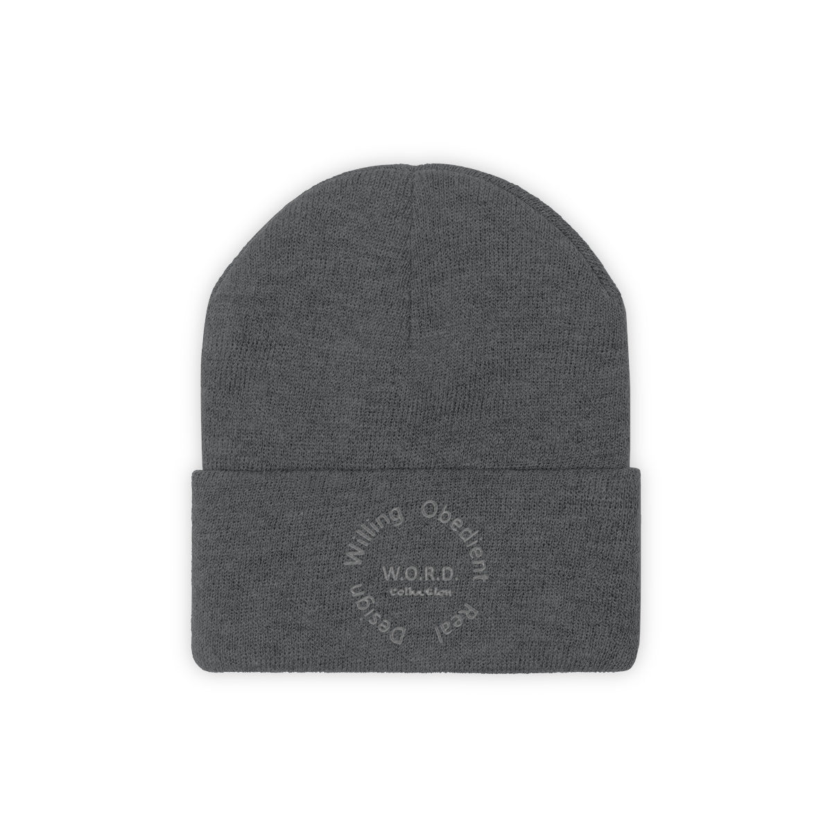 W.O.R.D Knit Beanie - Obsidian's LLC
