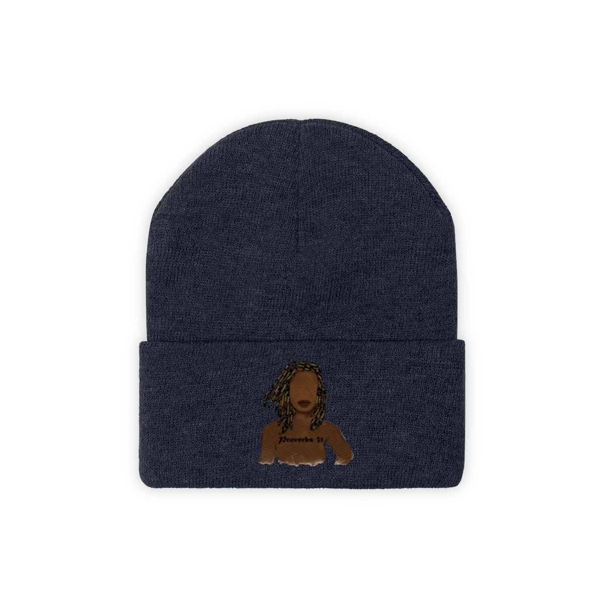 Proverbs 31 Locs Knit Beanie - Obsidian's LLC