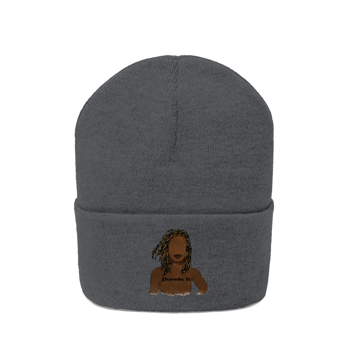 Proverbs 31 Locs Knit Beanie - Obsidian's LLC