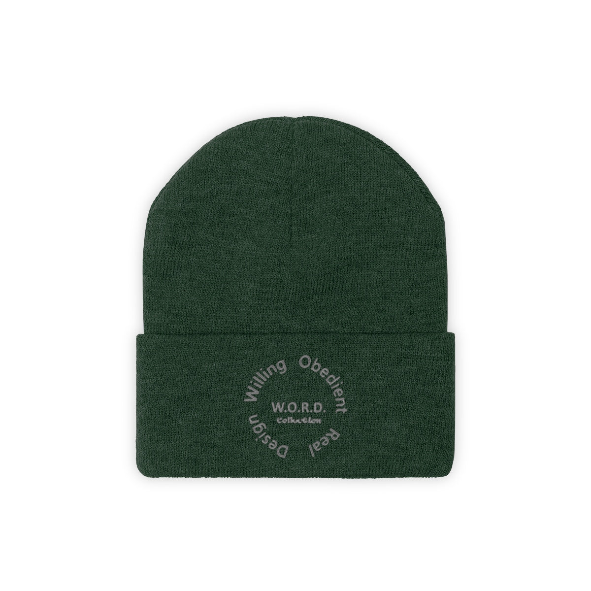 W.O.R.D Knit Beanie - Obsidian's LLC