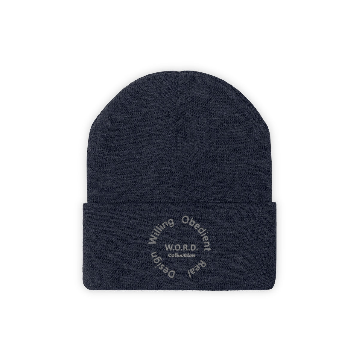 W.O.R.D Knit Beanie - Obsidian's LLC