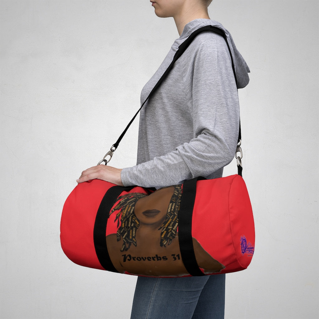 Proverbs 31 Locs Duffel Bag - Obsidian's LLC