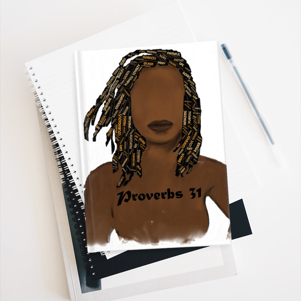 Proverbs 31 Locs Journal - Ruled Line - Obsidian's LLC