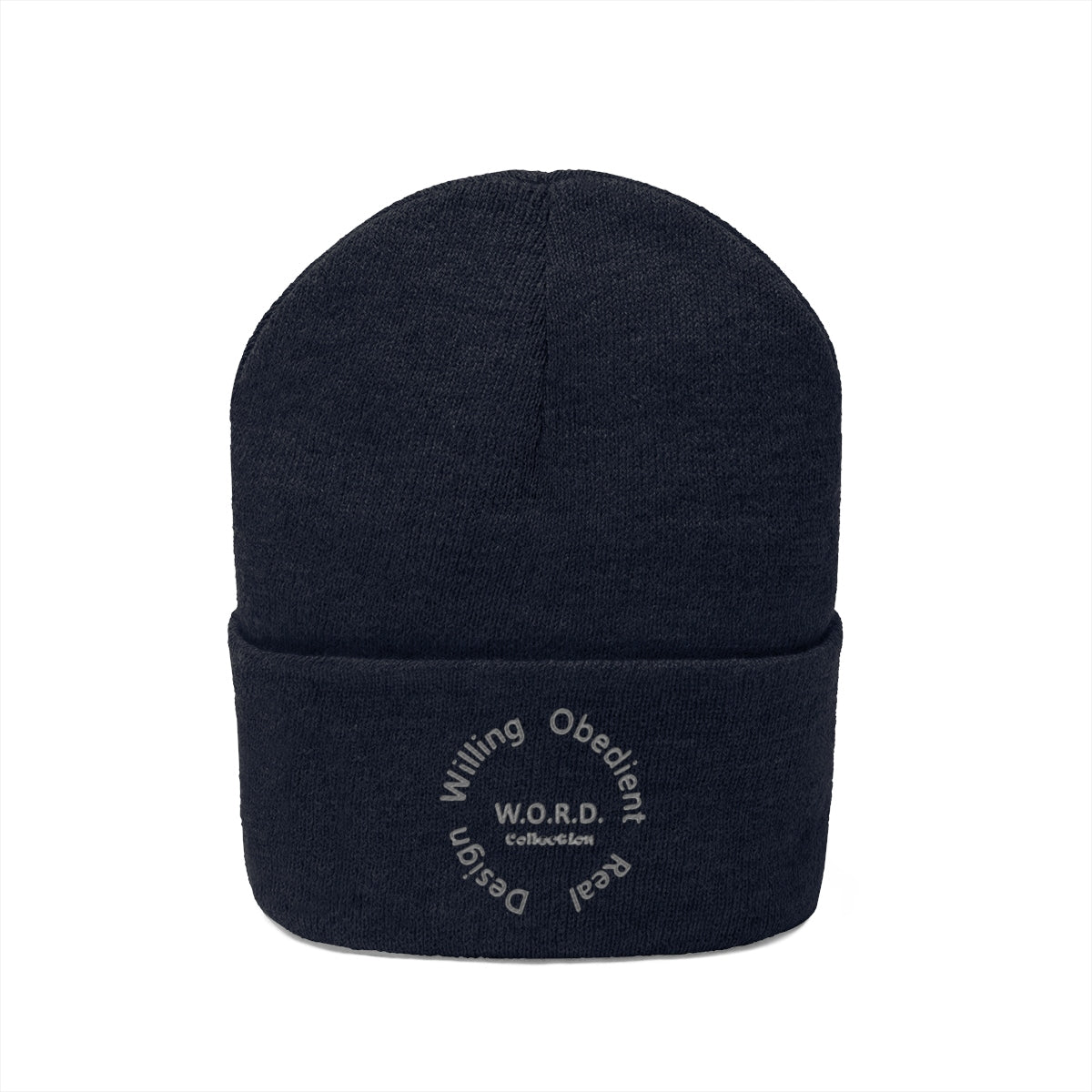 W.O.R.D Knit Beanie - Obsidian's LLC