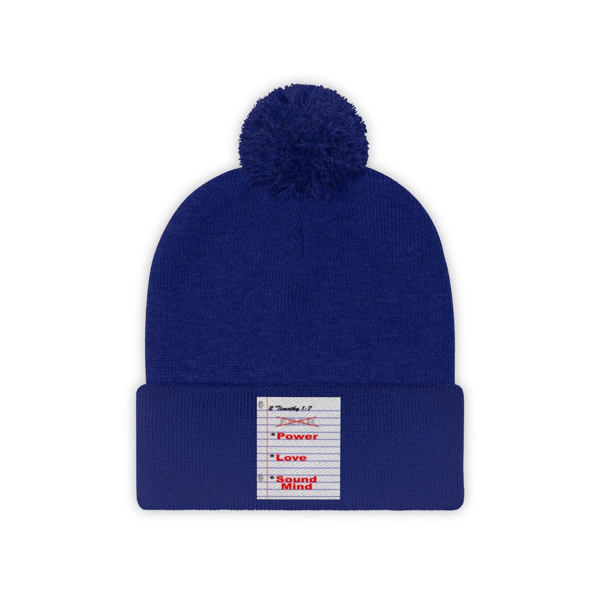 NO FEAR Pom Pom Beanie - Obsidian's LLC