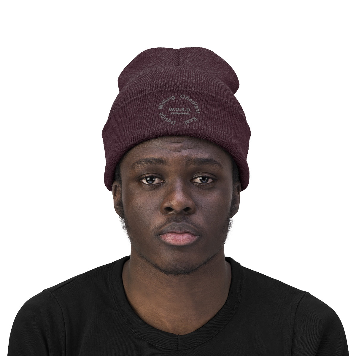 W.O.R.D Knit Beanie - Obsidian's LLC