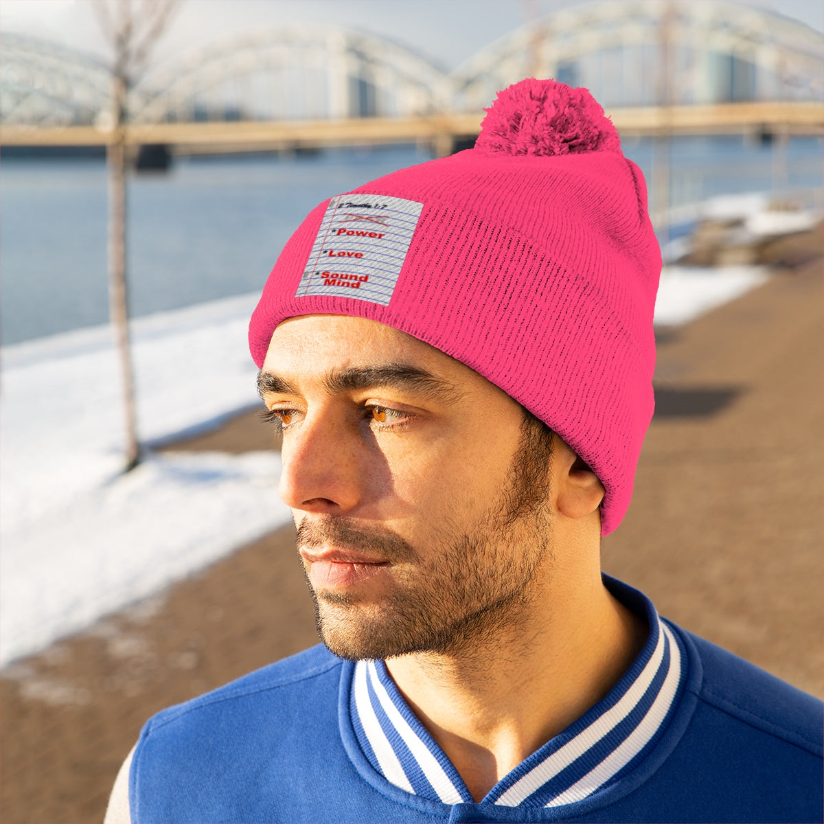 NO FEAR Pom Pom Beanie - Obsidian's LLC